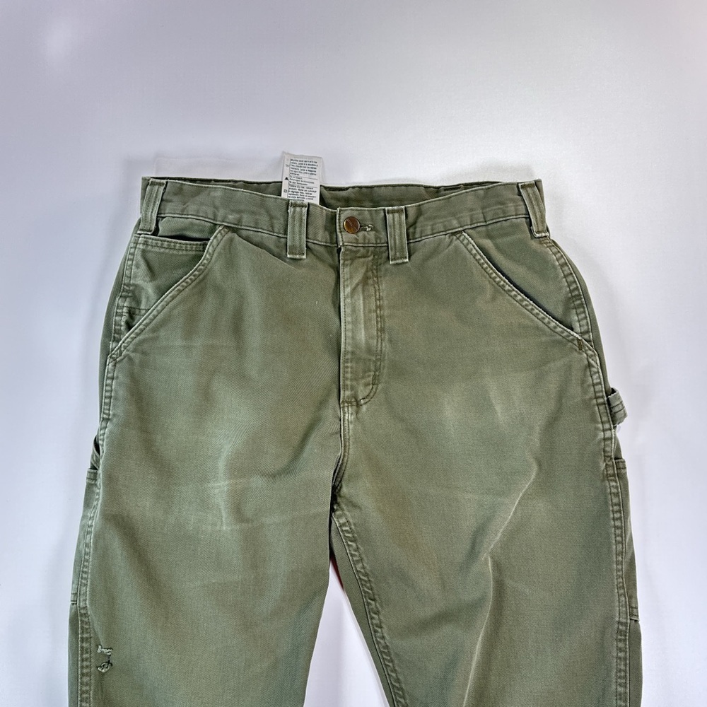 Carhartt Olive Green Relaxed Fit Pants - Picture 7 of 14